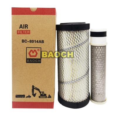 China Engine protected air filter assembly for Because-8014AB /T0270-16321 excavator air filter for sale