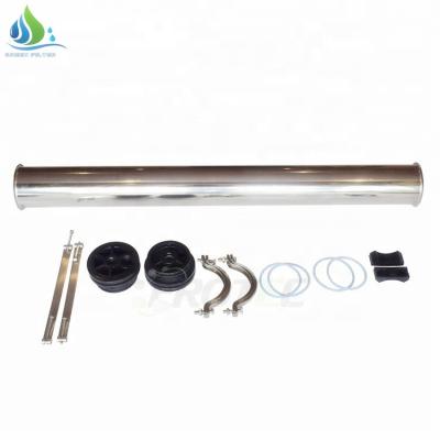 China RO Plant RO Membrane Shell 4040 RO Membrane Housing Stainless Steel Cartridge Filter Housing RO Plant for sale