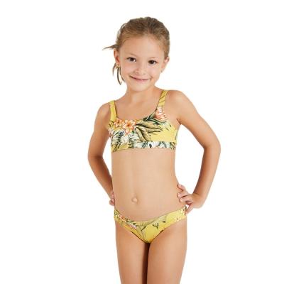 China Floral QUICK DRY Baby Toddler Kids Swimsuit Preteen Girls Bikini Swimwear Two Piece Swimsuits for sale