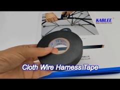 Moisture Resistant Black Electrical Fabric Wiring Harness Tape For Automotive Car