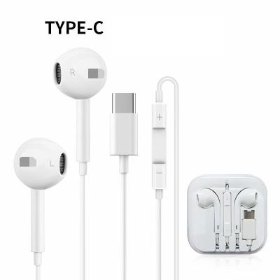 China In-Ear Type-C To 3.5Mm Earphone Wired Headset Cheap Wired Type C Earphone Earphone Gaming Earphone for sale