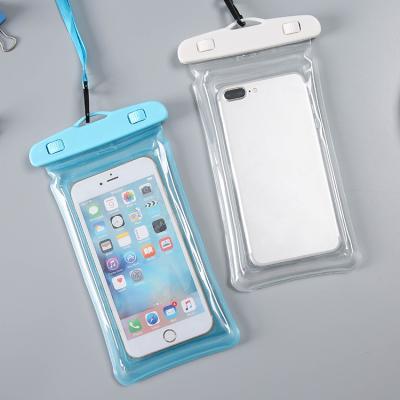 China 2021 Outdoor Universal Waterproof Anti-fall Phone Pouch PVC Cell Phone Waterproof Bag For With Lanyard for sale