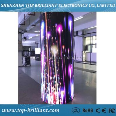 China Indoor outdoor roll up flexible/soft stage led screen for concert, led curtain screen display, flexible led video wall for sale