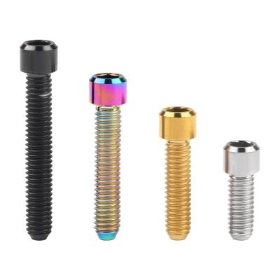 China Wanyifa M4 Titanium Alloy 6AL/4V (TC4) X 10 13.5 15 20 25mm Allen Key Small Head Bolt Screw For Bicycle Thumb Clutch for sale