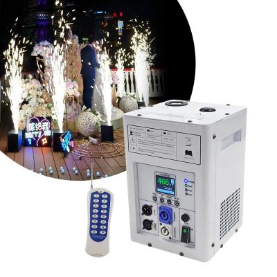 China 2022 Cold Ti powder QIixin spark machine Canton baiyun spark DMX fountain effect spark cold hot sale machine for sale