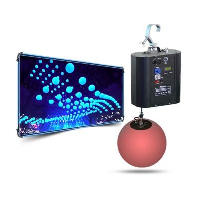 China Presents 2022 Qixin concerts dancing winches kinetic mini rgb stage 3d ceiling rainball floor drop dmx system kinetic lights tube for sale