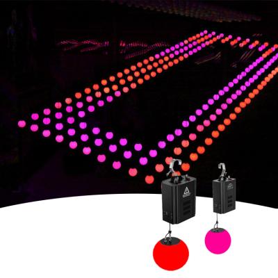 China Introduces Qixin 2022 Led Wholesale DMX 512 Kinetic Ball Big Price Music Concert Hoist Kinetic Led Ball For Stage Events for sale