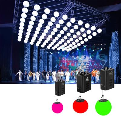 China 2022 Kinetic Winch Lights, Wedding Equipments Dmx Stages Qixin LED Motor Kinetic Lighting DMX Led Lift Sphere Ball 3D Led Stage Light for sale