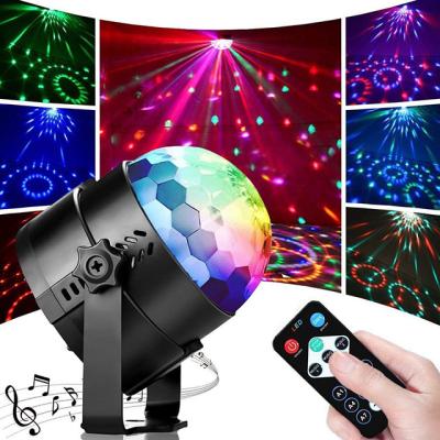 China Introduces Qixin 2022 Hot Selling Outdoor and Stage Light RGB LED Party Voice-activated Crystal Ball Disco Decorations Light for sale