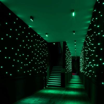 China Presents 2022 Qixin String Solar Cloth Sheets Set Bell Twinkle Pieces Wedding Decor Lamp Light 3 Meters Long Organza Led Curtain for sale