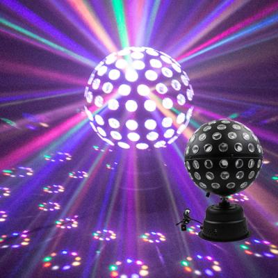 China Introduces Qixin High Quality 360 Degree Rotating 2022 Models Rgbw Led Stage Lights Crystal Ball Lamp Disco Magic Show for sale