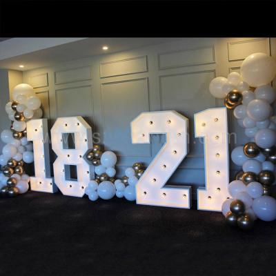 China Buildings Qixin Marquee Sign LED Table Popular 2022 Light Giant 4ft Marquee Letters Like In NYC Wedding Number 4ft Marquee Letters for sale