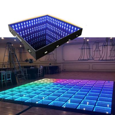 China Introduces Qixin 2022 Led Stage Infinity 3D Charming DJ Lights Remote Control Led Video Dance Floor for sale