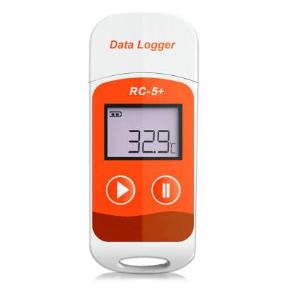 China Temperature Data Logger Recorder RC-5+ LCD Display USB 32000 Points Pdf Word Excel File Cold Chain Output Data Logger Temperature Data Logger usb temperature for sale