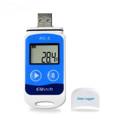 China 32000 Capacity Temperature Data Logger Logger Elitech Temperature Data Logger Recorder RC-5 for sale