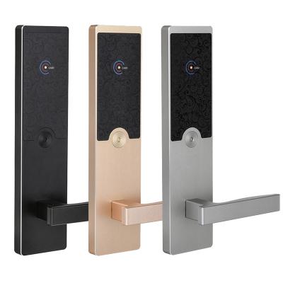 China Hot Selling Aluminum Hotel Door Lock System With RFID Key Card Digital Door Locks Hotel Door Lock for sale