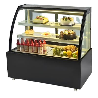 China Single-temperature Four Side Glass Refrigerated Display Cake Display Refrigerator Case Vertical Bakery Cabinet for sale