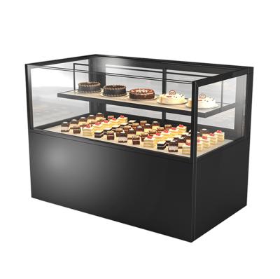 China Single-temperature CHINA Cake Showcase Bakery Display Refrigeration Equipment Glass Right Angle Cabinet for sale