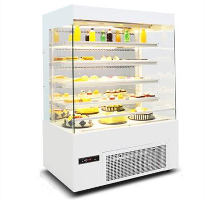 China Single-temperature Vertical Cake Display Refrigerator Bakery Display Cabinet Supermarket Cake Cooler Refrigerator for sale