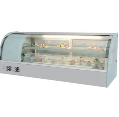 China LATEST Commercial Single-Temperature RunBang Sushi Counter Showcase Cooler Display Fridge Refrigerator Showcase for sale