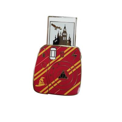 China China Hogwarts Magic School Printed Customized Logo Pin Badges Enamel Lapel Wholesale Customized Sliding Pin for sale