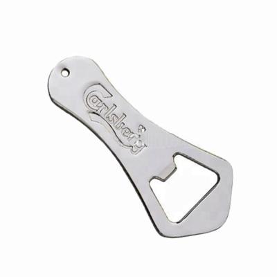 China Creative Customized Sustainable Advertising Stainless Steel Wall Mount Beer Bottle Opener for sale