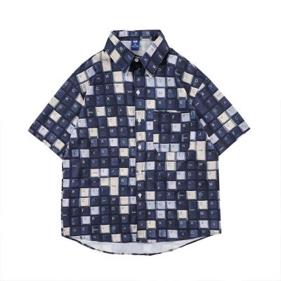 China Wholesale Anti-wrinkle Design 100% Polyester Latest Shirts For Mens Boys Casual Shirts for sale