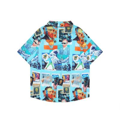 China Custom Printed Anti-Wrinkle Mens Clothing Mens Shirts Sublimation Shirts for sale