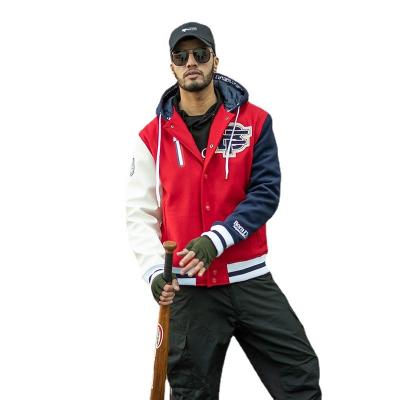 China Custom wholesale hot fashion baseball collar jackets QUICK DRY plus size baseball jacket man for sale