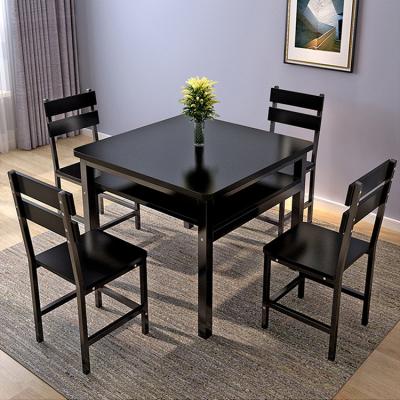 China modern designs extendable nordic black wooden dining table on sale for sale