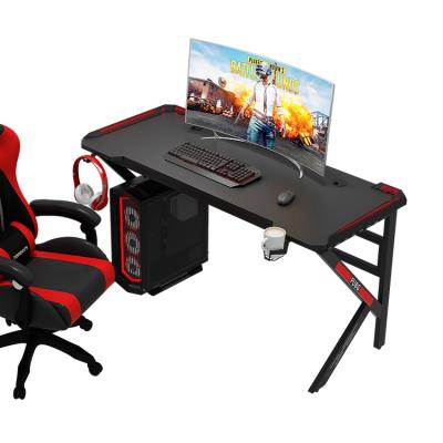 China Cheap Convertible Gaming Desk PC Gaming Desk RGB Light LED RGB Gaming Desk Table for sale