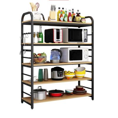 China Hot Selling Minimalist Home Kitchen Metal Storage Shelf Multilayer Rack for sale