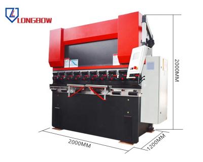 Chine 100T/2500 Electro-hydraulic servo control press brake Sheet metal bending machine CT8 à vendre