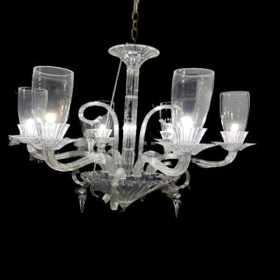 China Clear Mounted Outdoor Crystal Glass Vintage Hanging Chandelier for sale