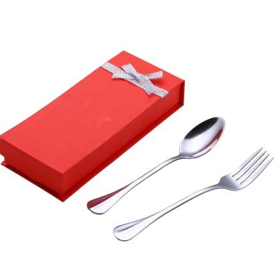 China Sustainable Creative Stainless Steel 2 Piece Flatware Gift Set Set for sale