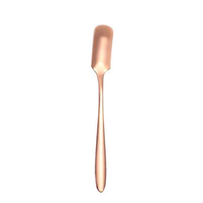 China 2021 Viable Hot Sale Stainless Steel Ice Cream Spoon Mixing Cucharita Ice Cream Spoon High Quality Teaspoon for sale