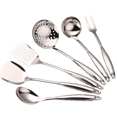 China Best Selling Sustainable Food Grade Stainless Steel Kitchenware 6pcs Utensil Set for sale