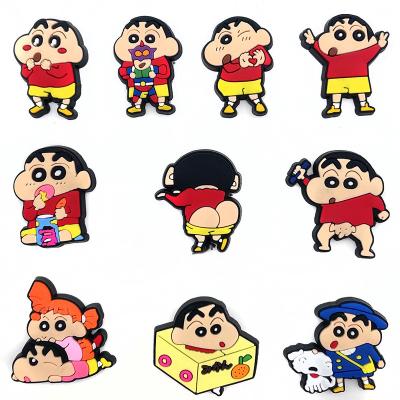 China Hindi Charm Crayon Shin-chan's Fang Charms Shoe Accessories For Kids Boy Girl Men Women Adult Gift for sale