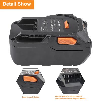 China Machine- spare battery for Ridgid 18V 1.5AH/2.0AH/2.5Ah lithium power tool battery for R840087, ridgid R840085 tools for sale