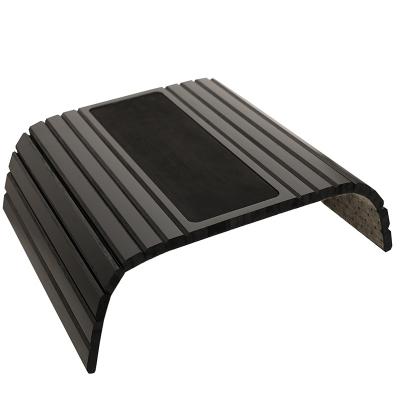 China Viable Black Bamboo Sofa Arm Tray For Best Drinks Cup Holder Couch Coaster for sale