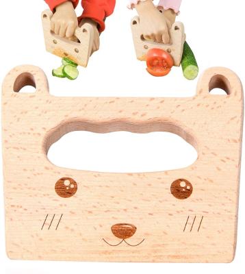 China MI YU Sustainable Bamboo Kitchen Tools Wooden Kids Safe Cutting Knife For Cooking Cutting Fruits And Vegetables for sale