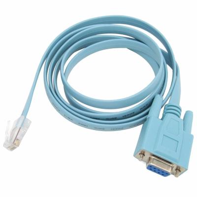 China COMPUTER 1.5M RS232 DB9 to RJ45 Cat5 Ethernet Adapter Cable for co console router cis network for sale