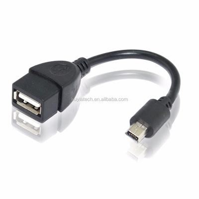 China Mobile Phone Types To KUYiA Mini USB OTG Cable For Digital Cameras - USB A Female To Mini USB B 5 Pin Male Adapter Cable for sale