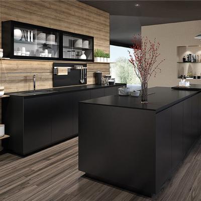 China Vermonhouzz China waterproof supplier customized aluminum frame sideboard doors kitchen glass cupboards for sale