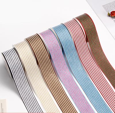 China Multi-Colors Hot Sale High Tenacity Polyester Custom Logo Cotton Ribbon Grosgrain Ribbon For Apparel Packaging Decoration for sale