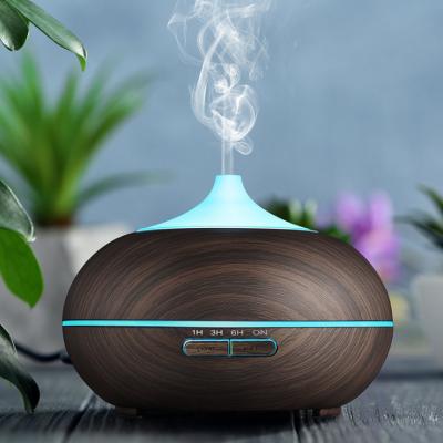 China 20~40ã Ž ¡ 2021 Diffuser 550ml Wood Grain Ultrasonic Humidifier Oil Diffuser Factory Success Mini Humidifier for sale