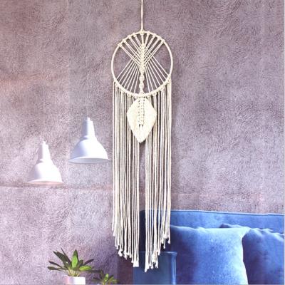 China PORTABLE Wall Hanging Woven Moon Phase Large Artilady Cotton Wall Hanging Handmade Macrame Decor for sale