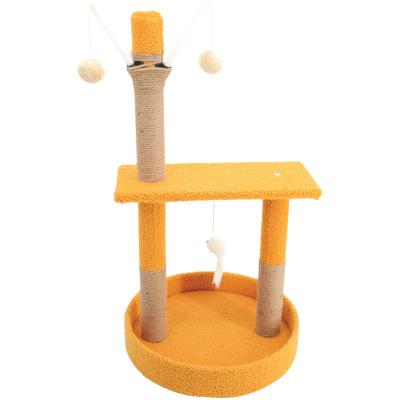 China Amazon Hot Sale Pet Product Stored Kitten Climbing Frame Cat Tree Tower Condo Sisal Scratcher Furniture for sale