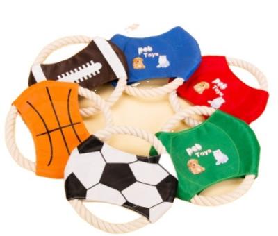 China Wholesale Stocked Pet Chew Toys Durable Dog Bite Rope Ball Cotton Dog Rope Toy for sale