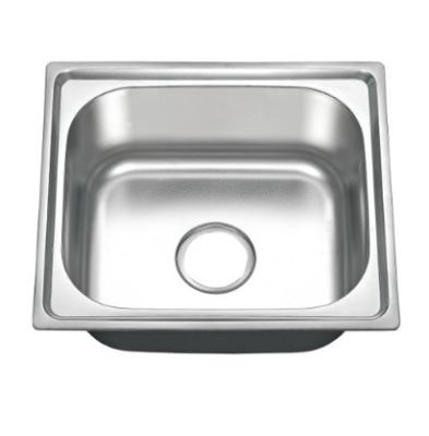 China India Priceless Single Faucet 201 Stainless Steel Kitchen Sink Small With Drainer for sale